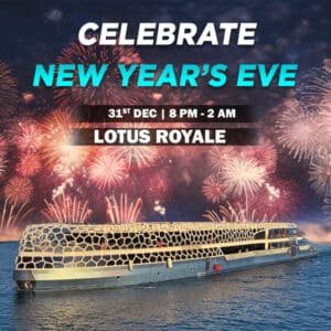 Lotus Royale New Year’s Eve 2026 – Luxury Mega Yacht Celebration in Dubai Marina